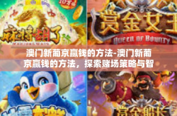澳门新葡京赢钱的方法-澳门新葡京赢钱的方法，探索赌场策略与智慧-澳门新葡京赢钱的方法