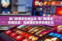 澳门新葡京在线玩法-澳门新葡京在线玩法，探索虚拟世界的博彩乐趣-澳门新葡京在线玩法